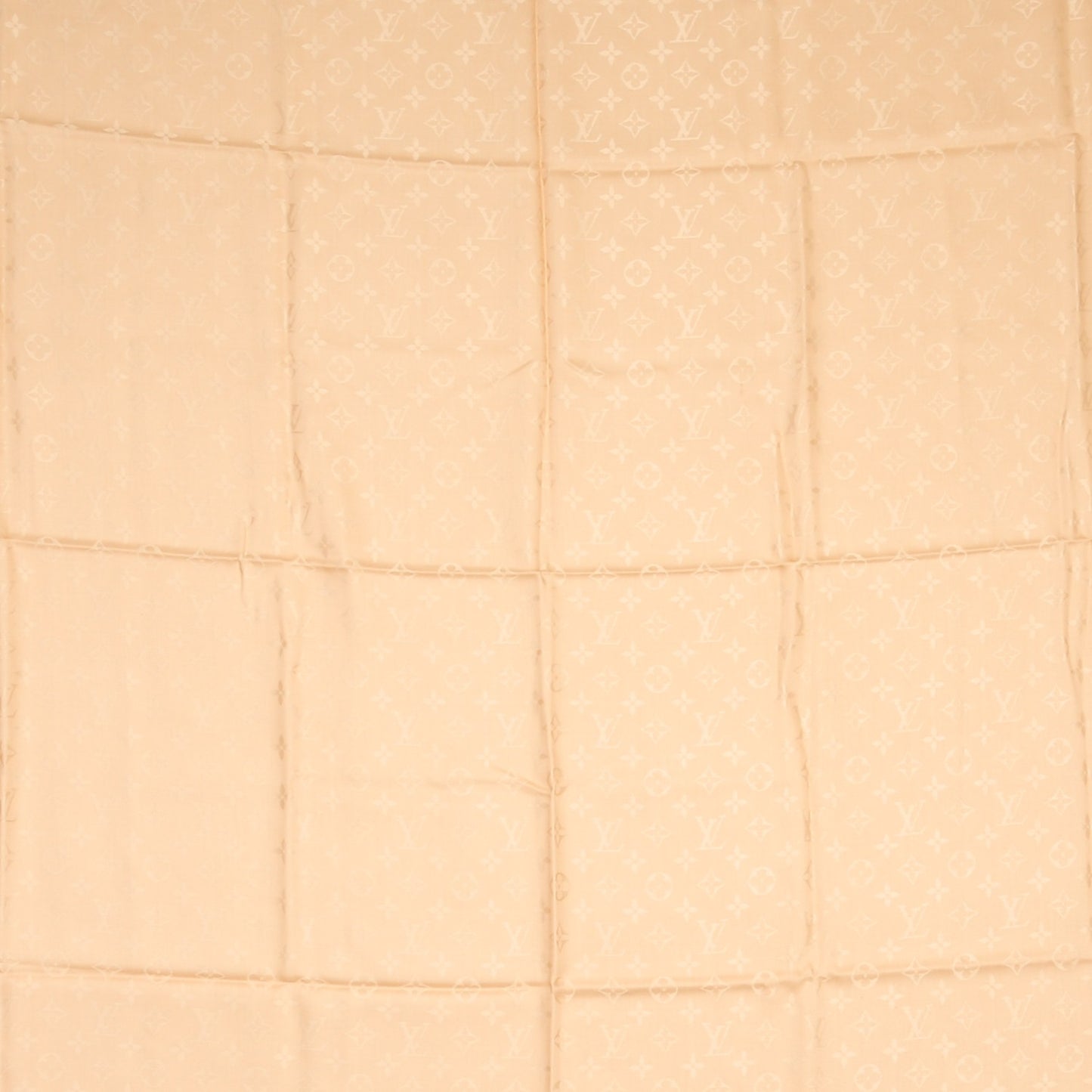Silk Wool Monogram Shawl Dune