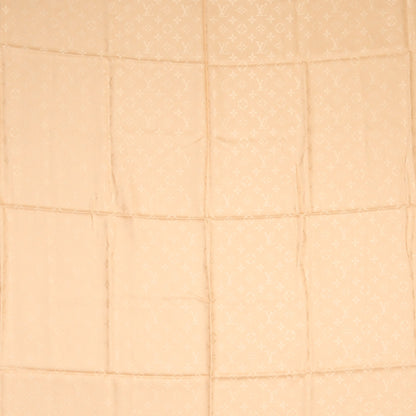 Louis Vuitton Silk Wool Monogram Shawl Dune 1 of 7