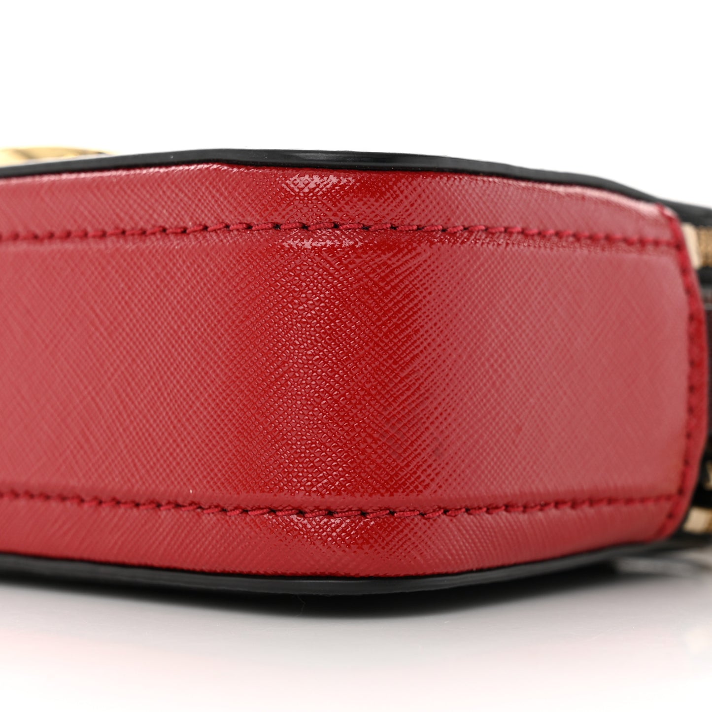 Saffiano Small Snapshot Camera Bag Black Multicolor