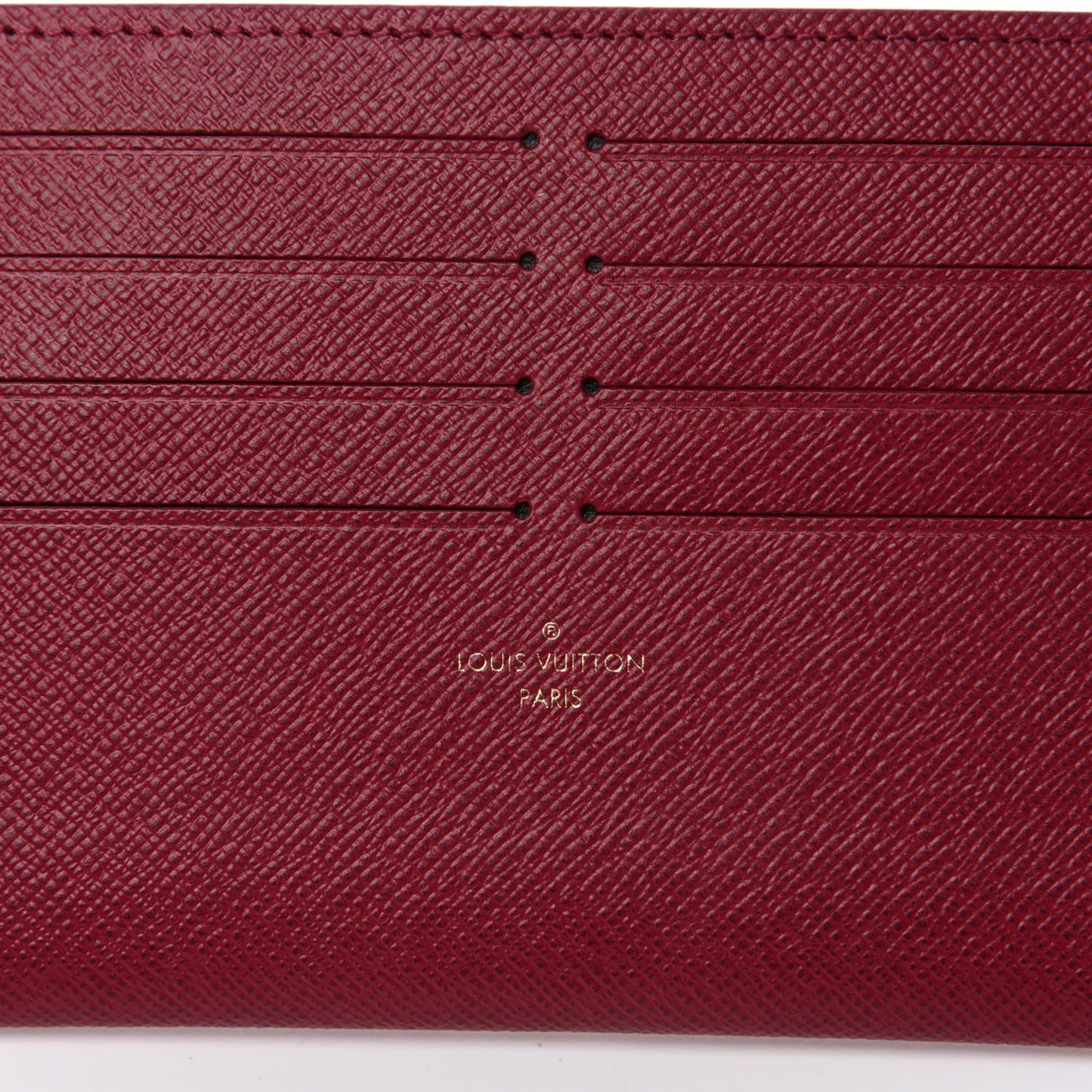 Calfskin Felicie Card Holder Insert Fuchsia