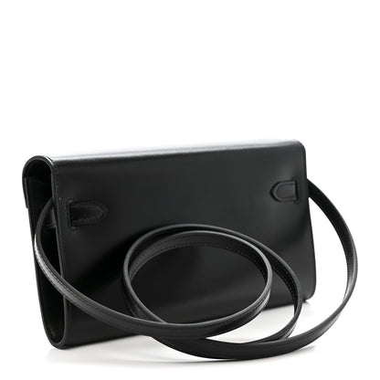 Hermes Box Kelly Wallet To Go Black 3 of 8