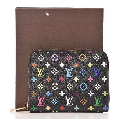 Louis Vuitton Monogram Multicolor Zippy Coin Purse Black Grenade 8 of 8