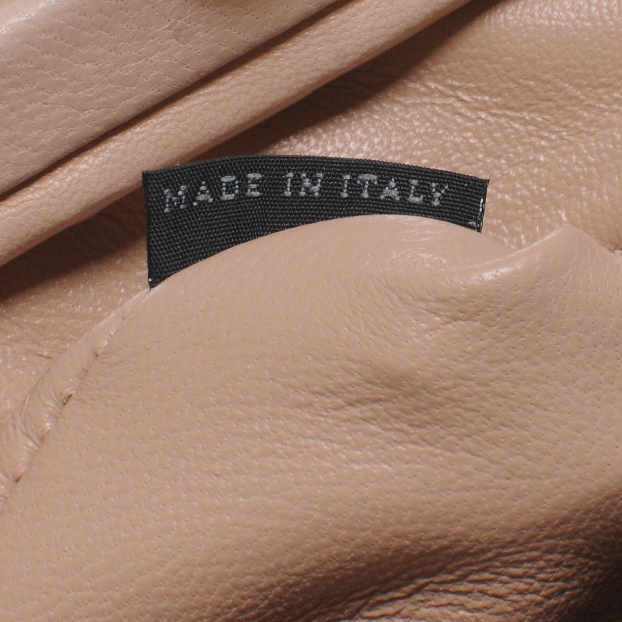 Prada Nappa Gaufre Ruched Clutch Cipria 7 of 8