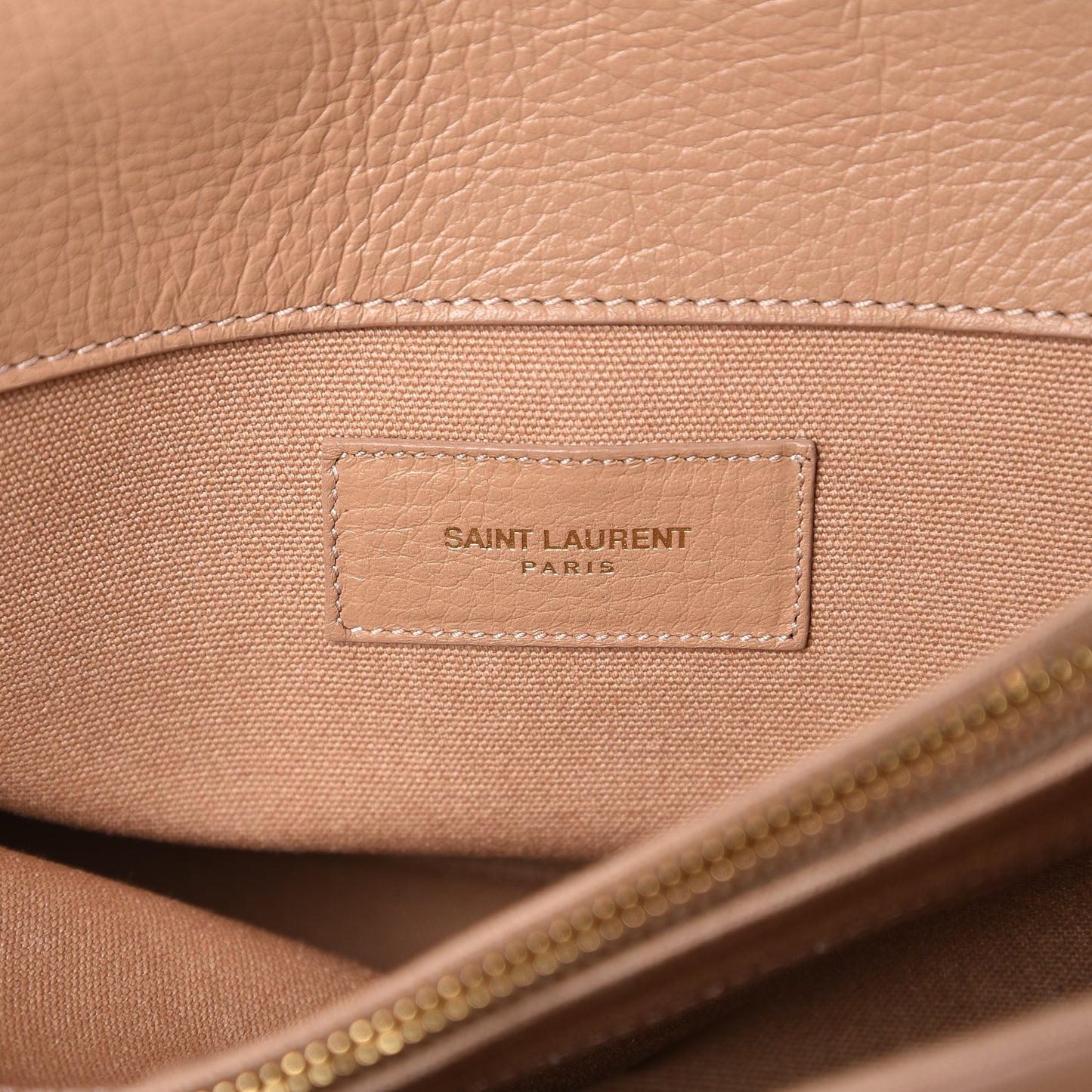 Calfskin Canvas Small Muse Two Beige