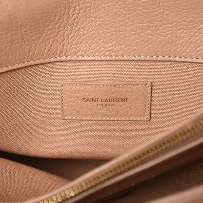 Saint Laurent Calfskin Canvas Small Muse Two Beige 7 of 13