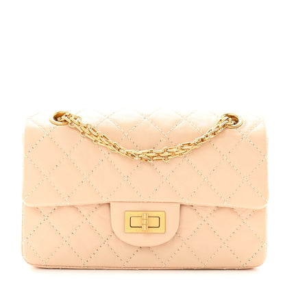 Chanel Aged Calfskin Quilted 2.55 Reissue Mini Flap Beige 1 of 11