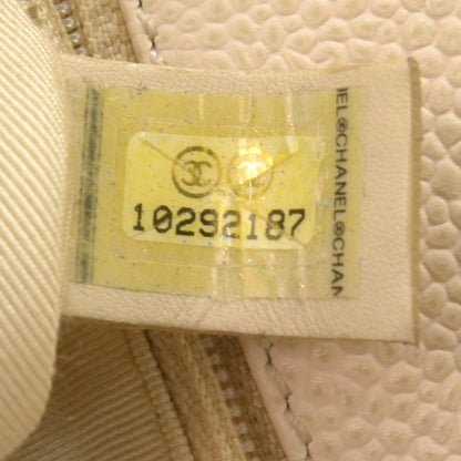 Chanel Caviar Quilted Handbag Beige 6 of 8