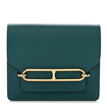 Hermes Evercolor Roulis Slim Wallet Vert Bosphore 1 of 8