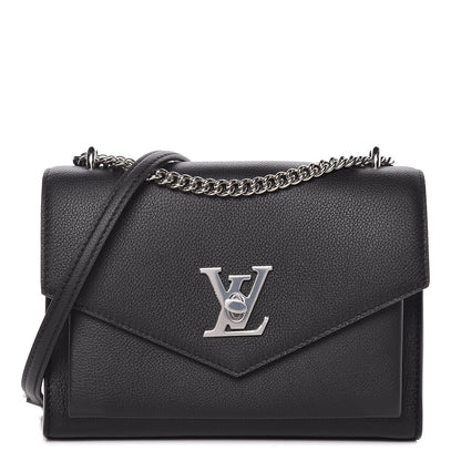 Louis Vuitton Soft Calfskin My Lockme Chain Bag BB Black 1 of 9