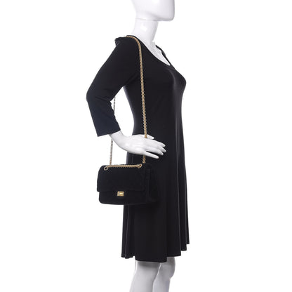 Chanel Velvet Quilted 2.55 Reissue 225 Flap Black 2 of 12