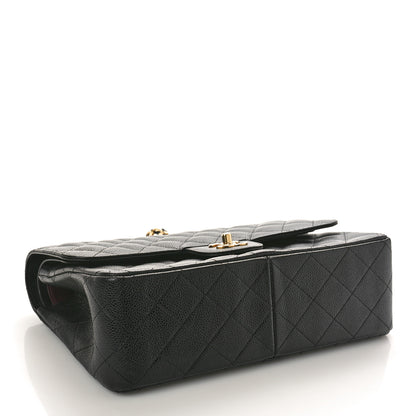 Chanel Caviar Quilted Jumbo Double Flap Black 4 of 10