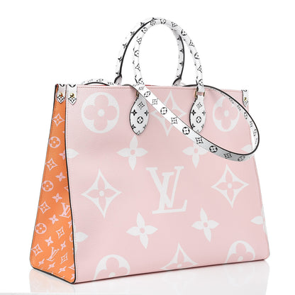 Louis Vuitton Monogram Giant Onthego GM Rouge Rose 3 of 11