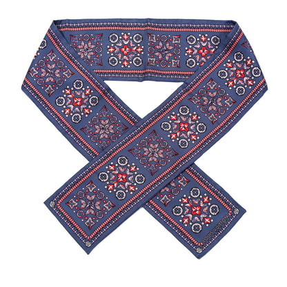 Louis Vuitton Silk Monogram Giant Lvrtual Flowers Bandeau Denim 1 of 3