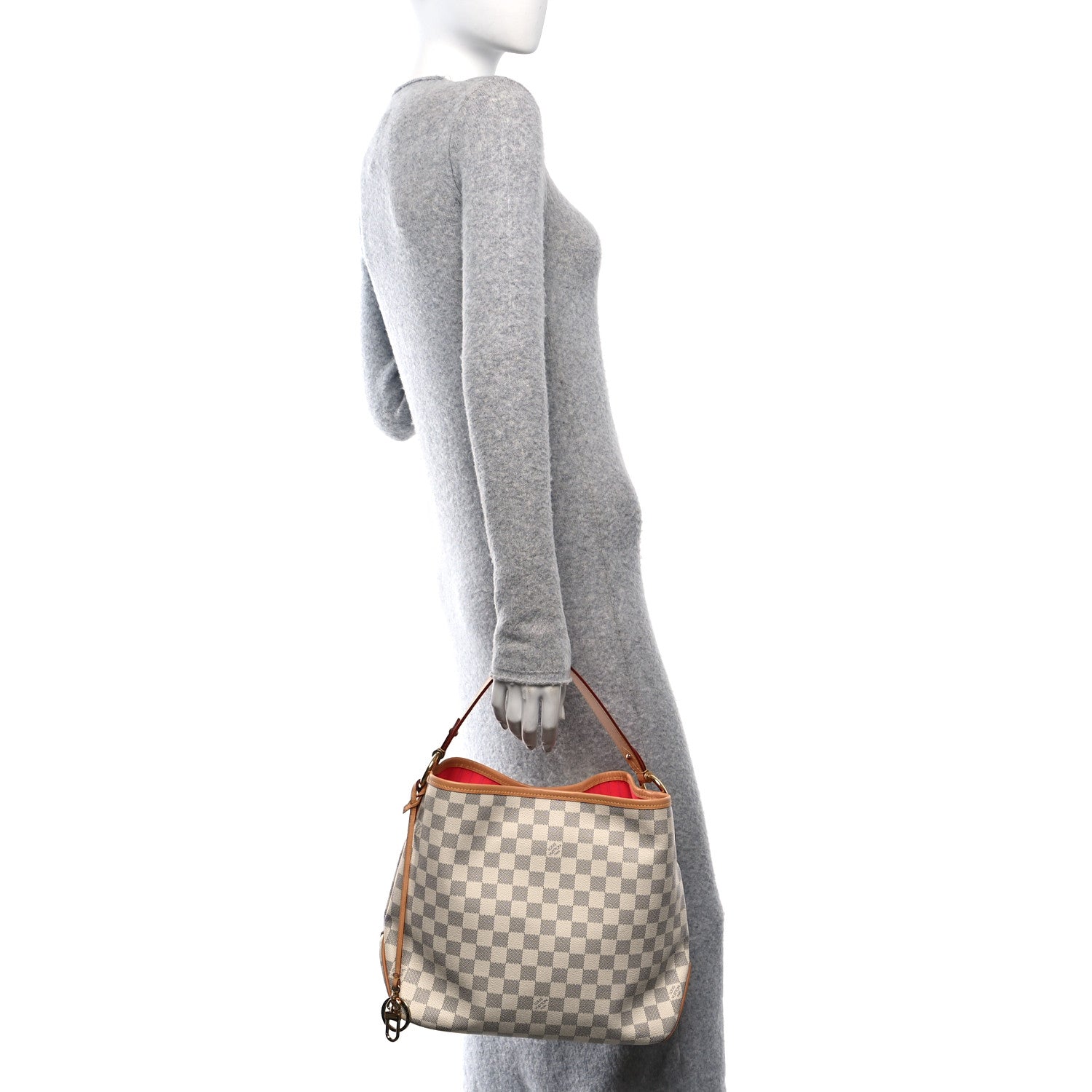 Louis Vuitton Damier Azur Delightful PM Pink 2 of 10