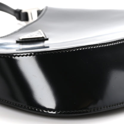 Prada Spazzolato Cleo Shoulder Bag Black 7 of 8
