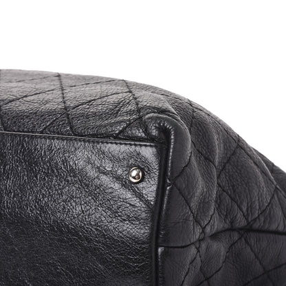 Chanel Glazed Calfskin Large On The Road Tote Black 6 of 11
