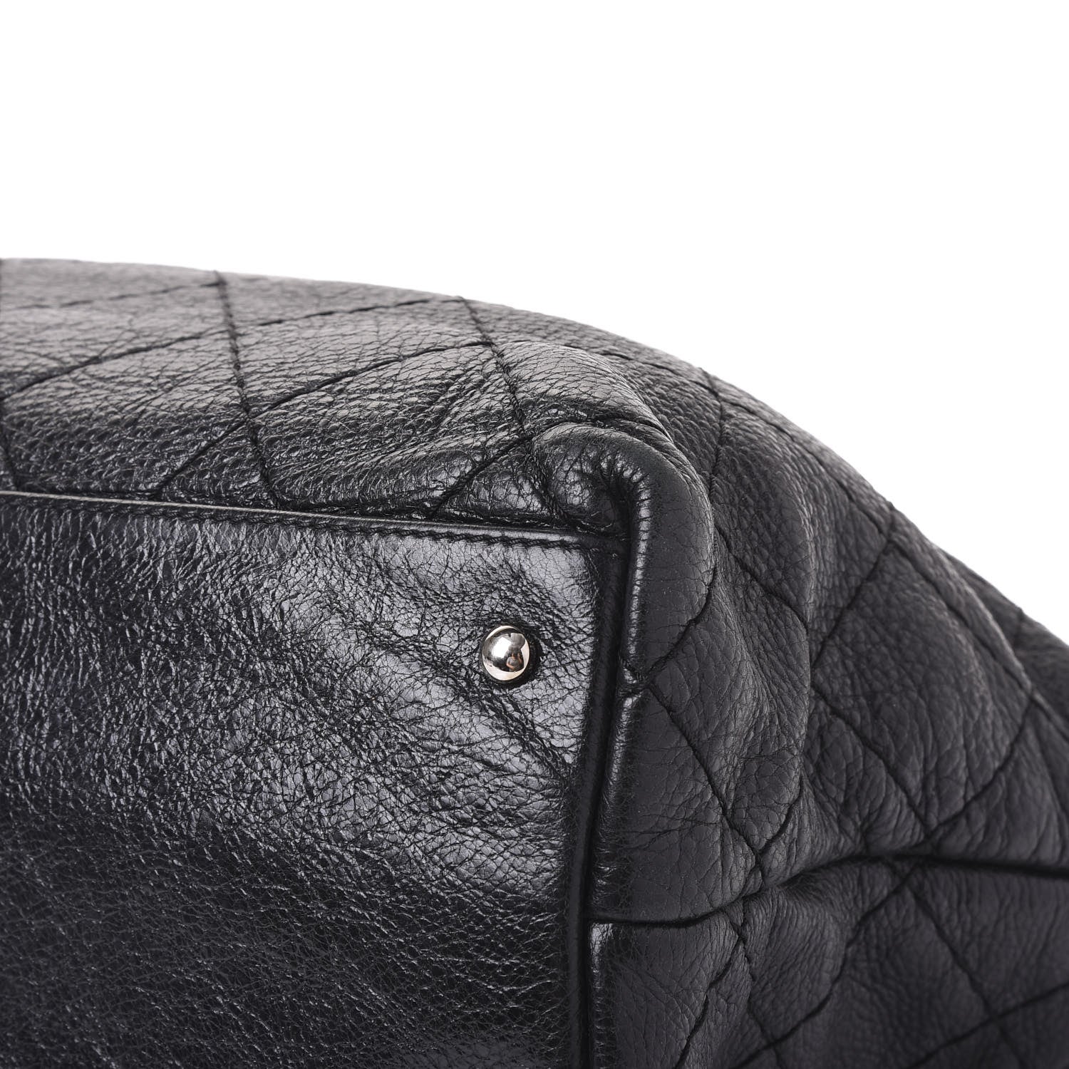 Chanel Glazed Calfskin Large On The Road Tote Black 6 of 11