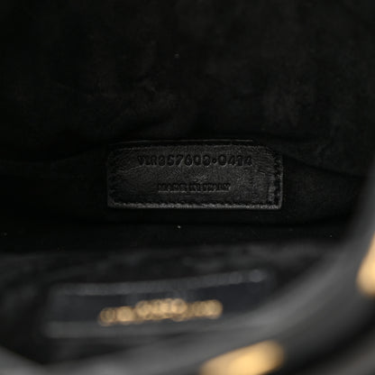 Saint Laurent Calfskin Small Emmanuelle Fringe Hobo Bag Black 13 of 27