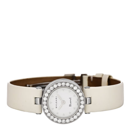 Bulgari Stainless Steel Calfskin Diamond Bezel 22mm B.Zero1 Quartz Watch 2 of 6