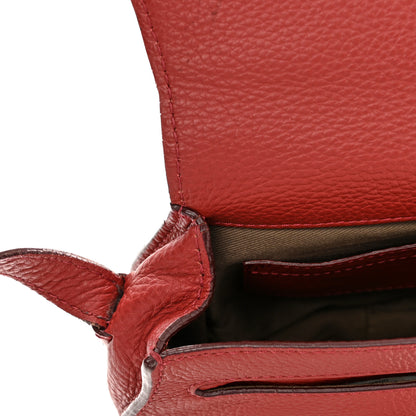 Chloe Grained Calfskin Small Marcie Saddle Bag Sienna Red 11 of 15