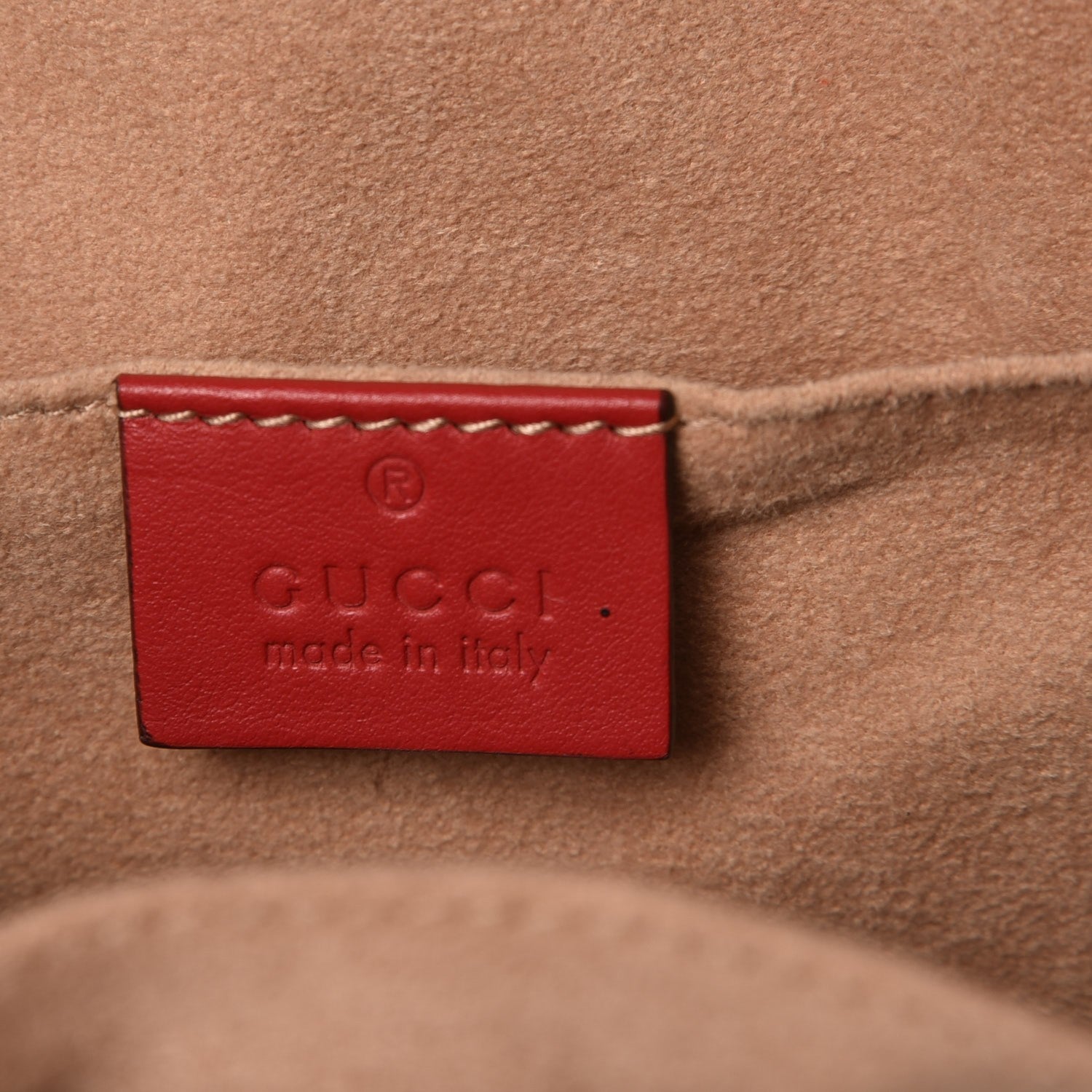 Gucci Calfskin Matelasse GG Marmont Dome Backpack Hibiscus Red 6 of 7