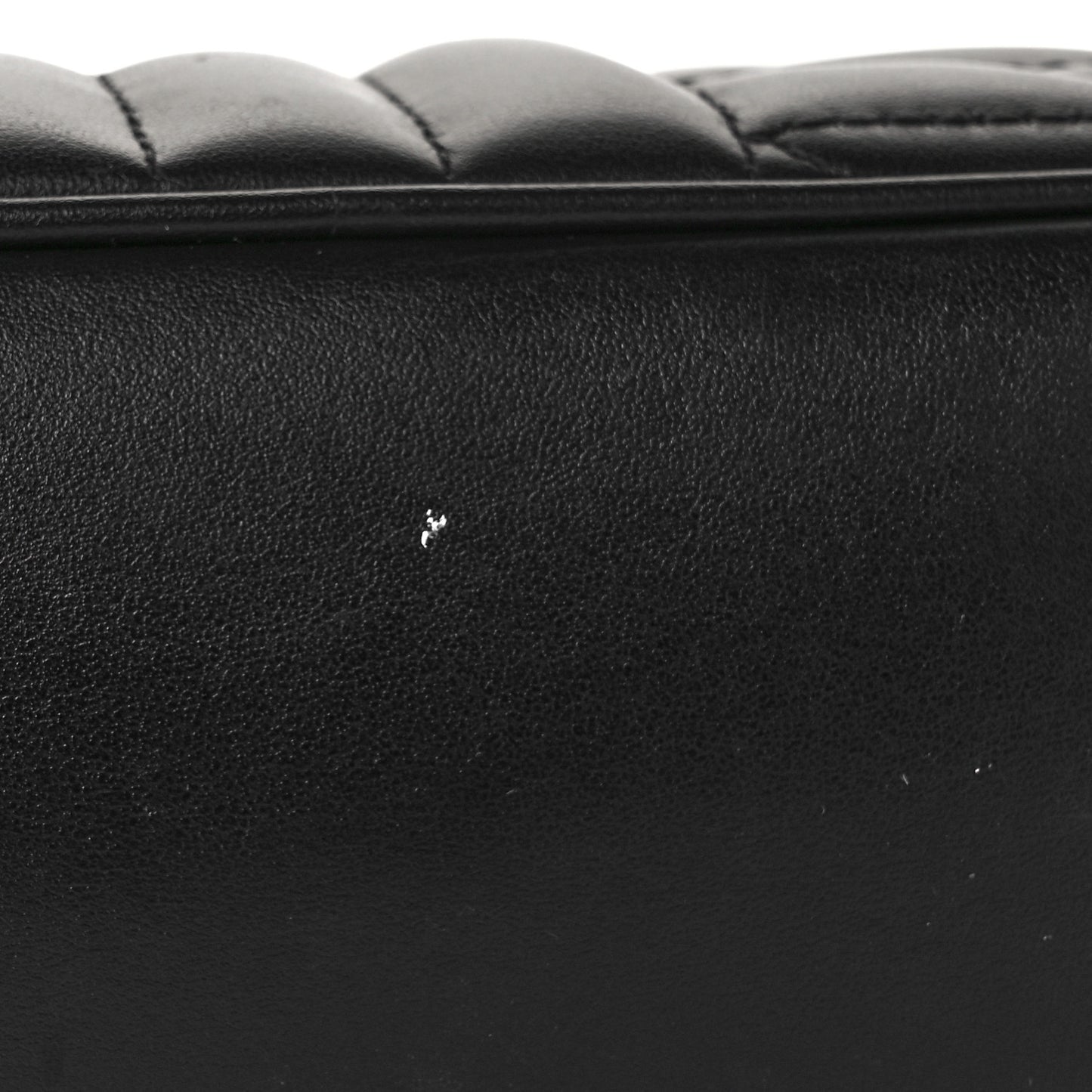 Calfskin Matelasse Aria Small GG Marmont Chain Shoulder Bag Black
