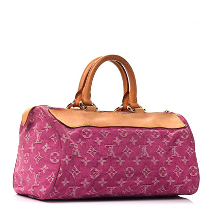 Louis Vuitton Monogram Denim Neo Speedy Fuchsia 2 of 4