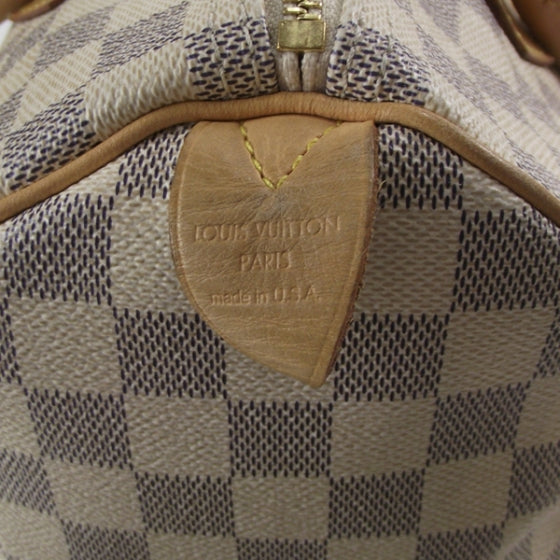 Louis Vuitton Damier Azur Speedy 30 7 of 9