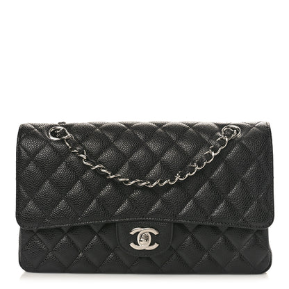 Chanel Caviar Quilted Medium Double Flap Black 1 of 9