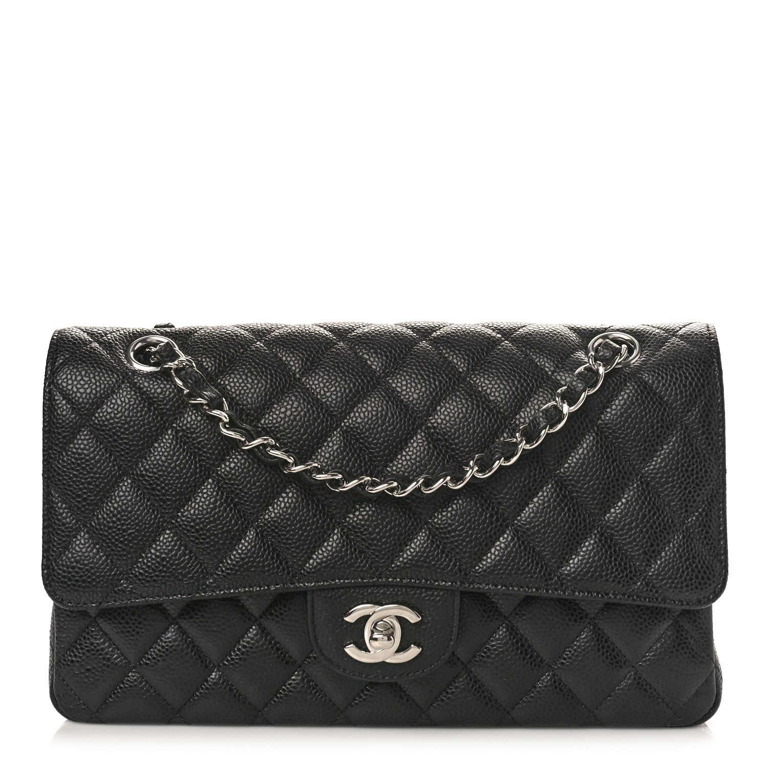 Chanel Caviar Quilted Medium Double Flap Black 1 of 9