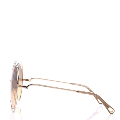 Chloe Metal Carlina Oversized Round Sunglasses CE114SD Gold 3 of 6