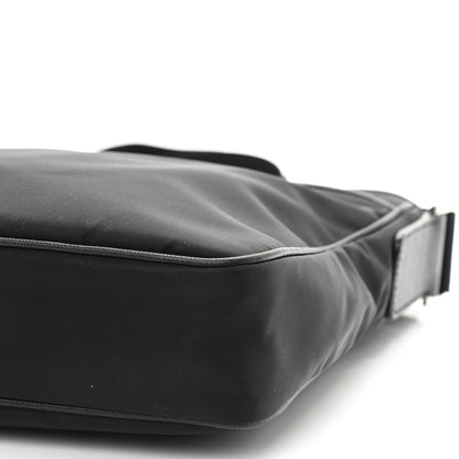 Prada Tessuto Nylon Saffiano Flat Messenger Bag Black 10 of 10