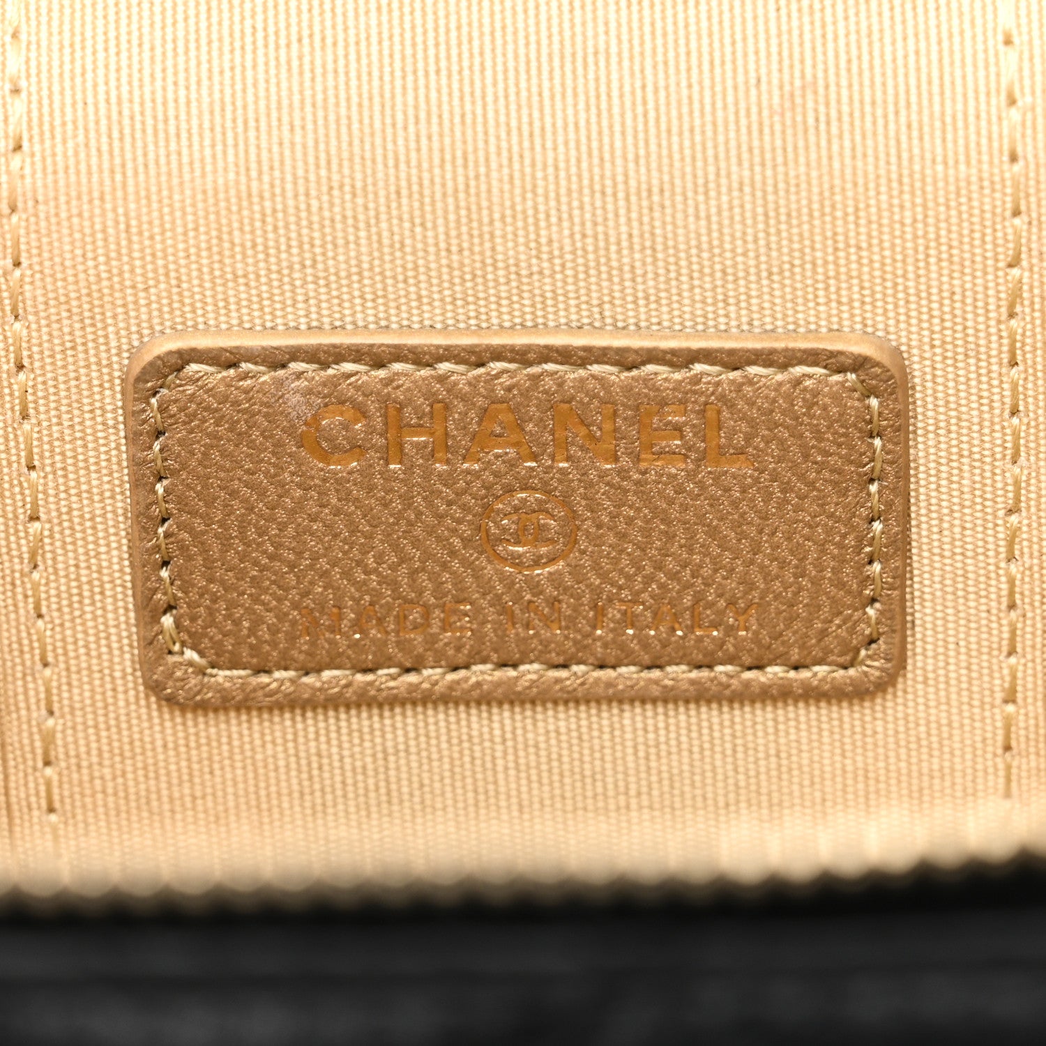 Chanel Lambskin Quilted Mini Pearl Crush Vanity Case With Chain Black 6 of 10