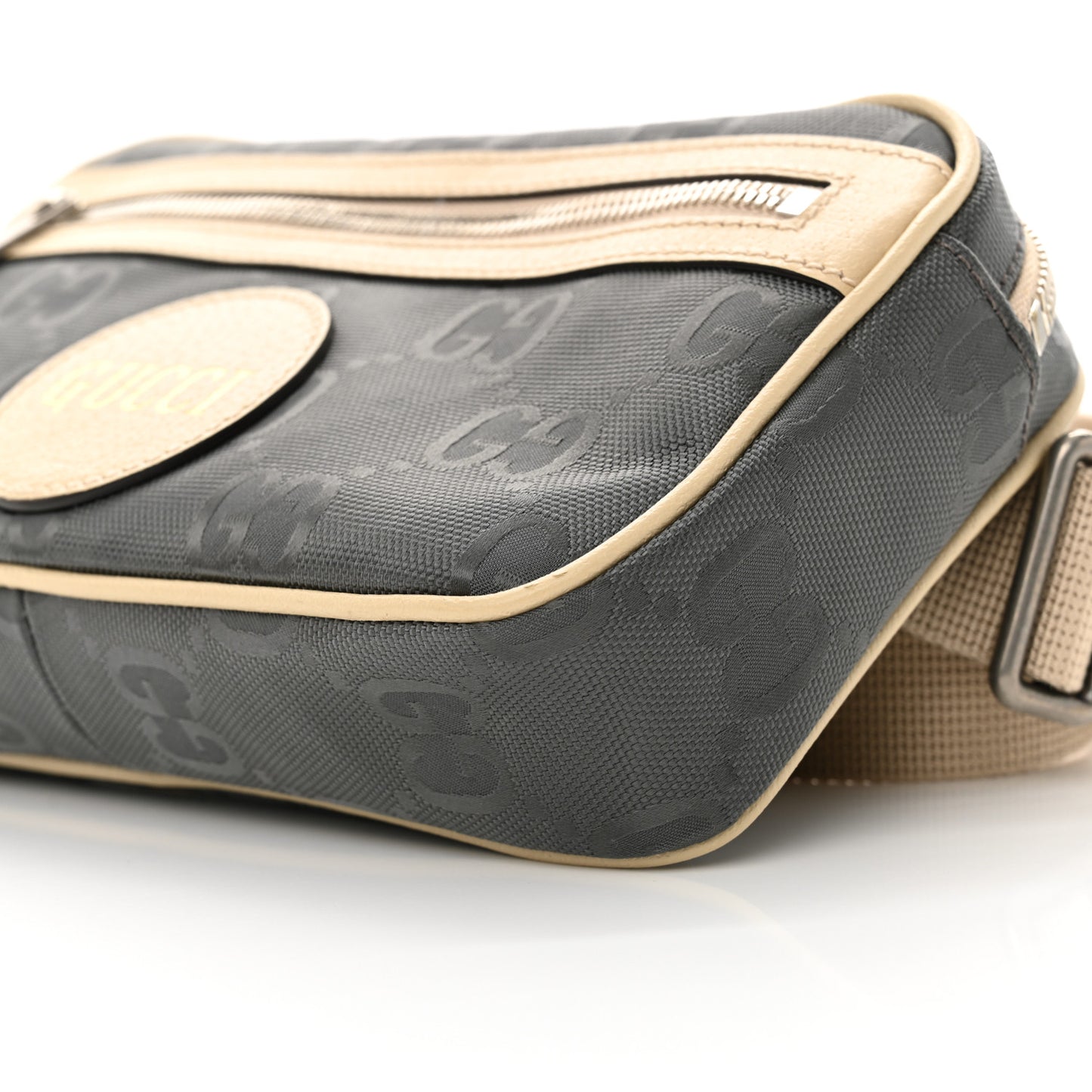 Econyl Nylon Monogram Off The Grid Belt Bag Graphite Grey New Plaster