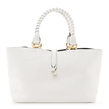Chloe Calfskin Small Marcie Tote White 1 of 12