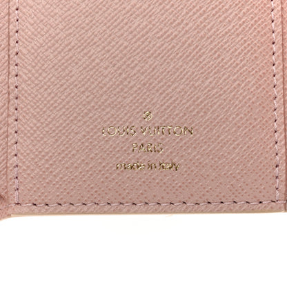 Louis Vuitton Damier Azur Victorine Wallet Rose Ballerine 6 of 8