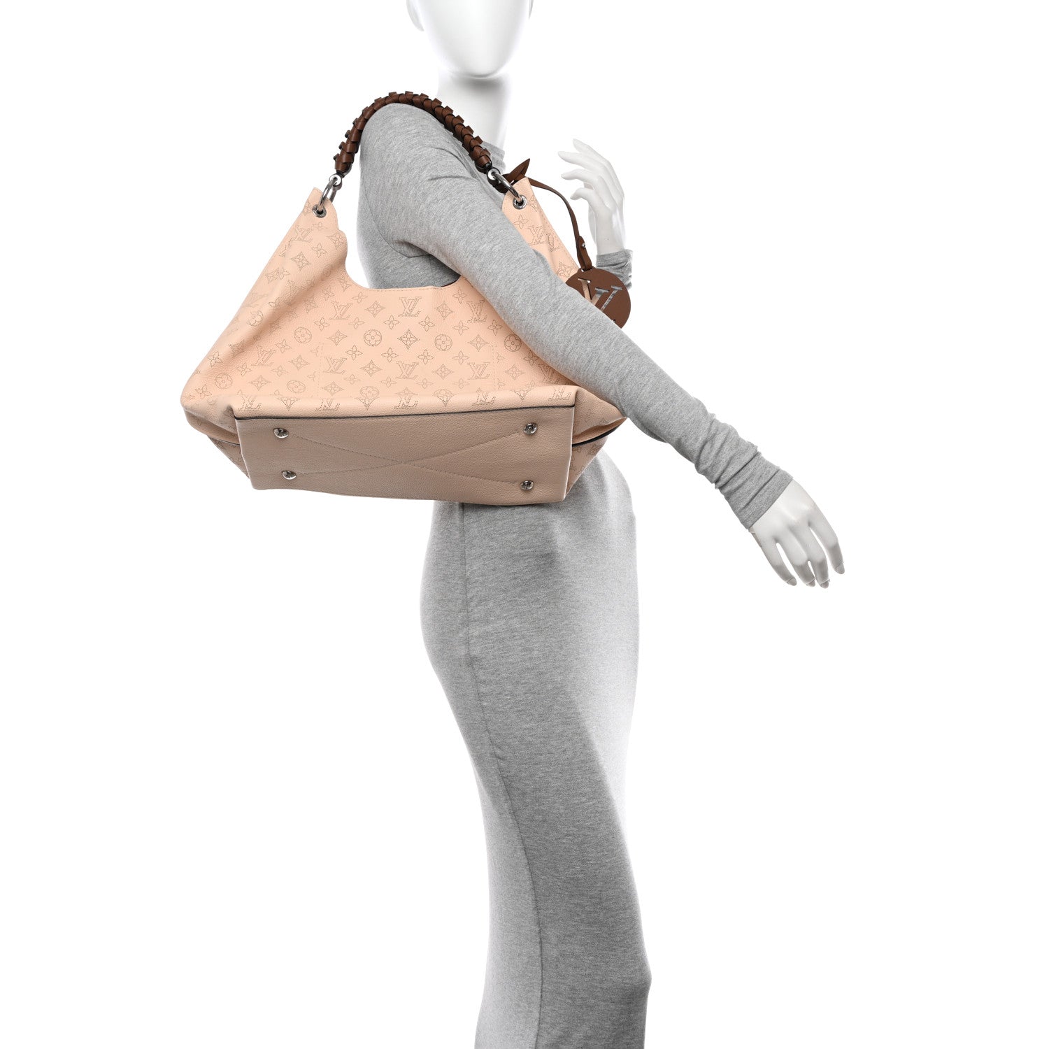 Louis Vuitton Mahina Carmel Hobo Creme 3 of 9