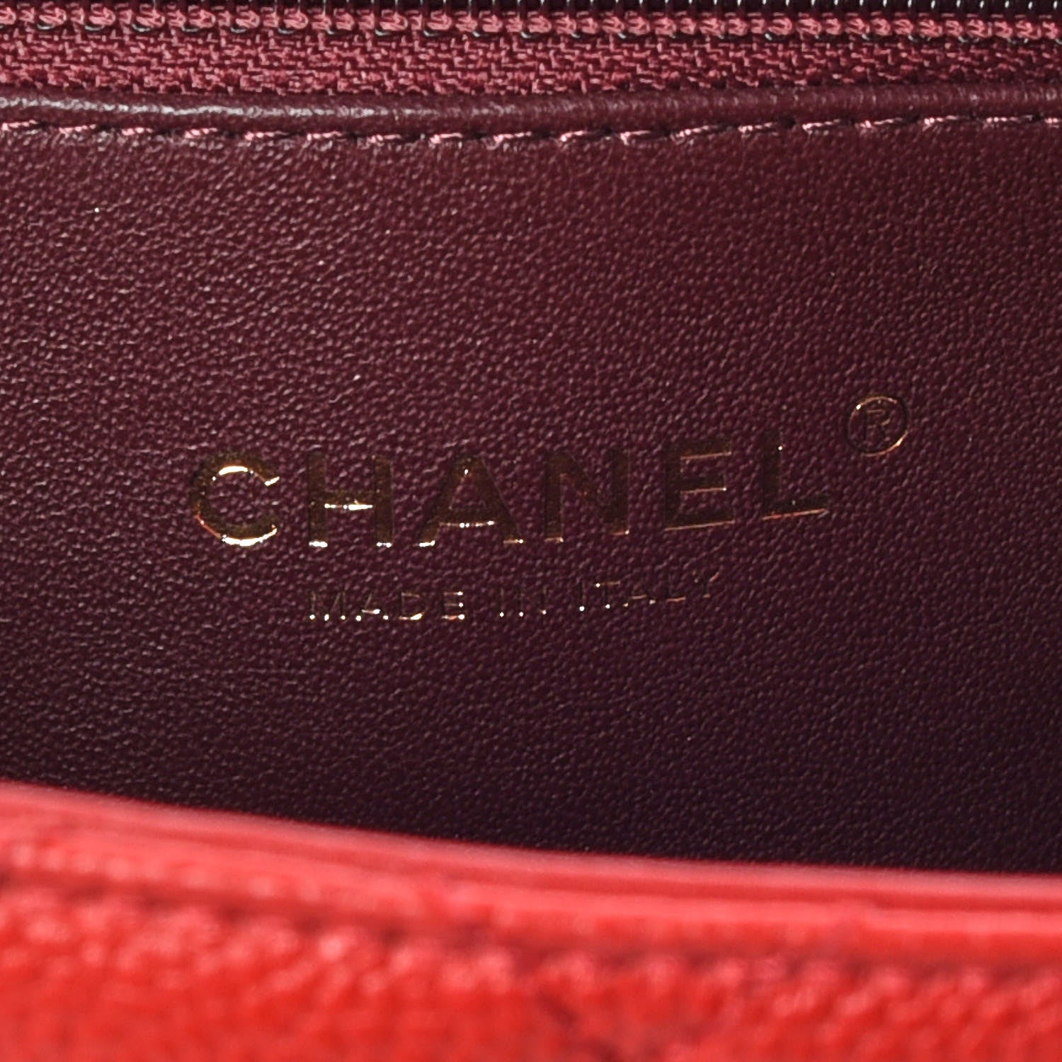 Chanel Caviar Quilted Small CC Filigree Flap Red 8 of 13