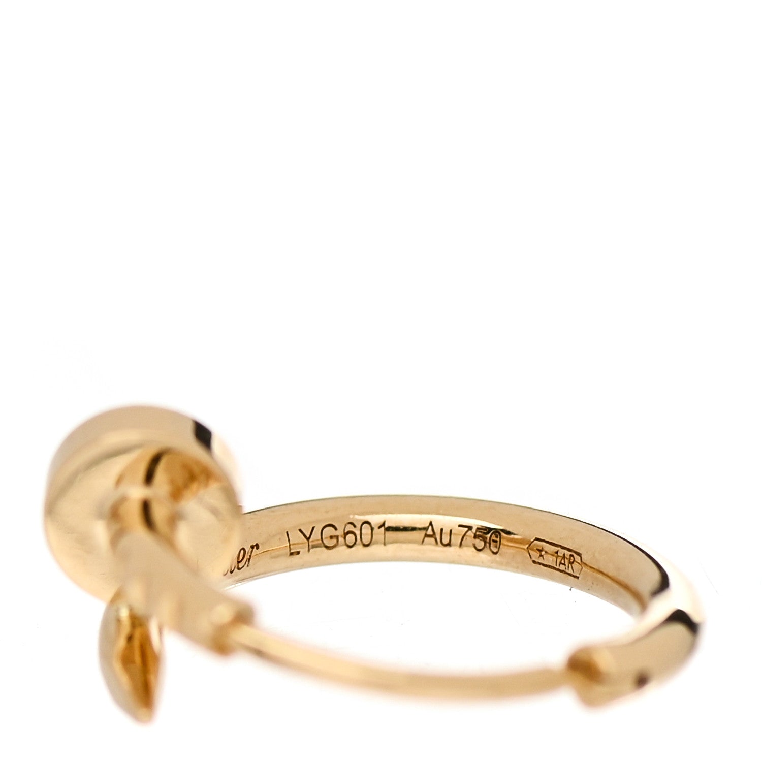 Cartier 18K Yellow Gold Juste Un Clou Single Hoop Earring 5 of 6