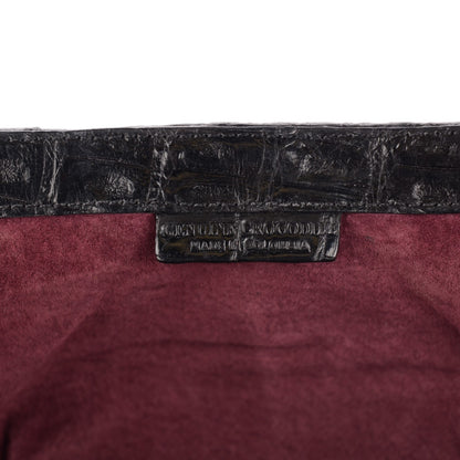 Nancy Gonzalez Crocodile Frame Clutch Black 5 of 8