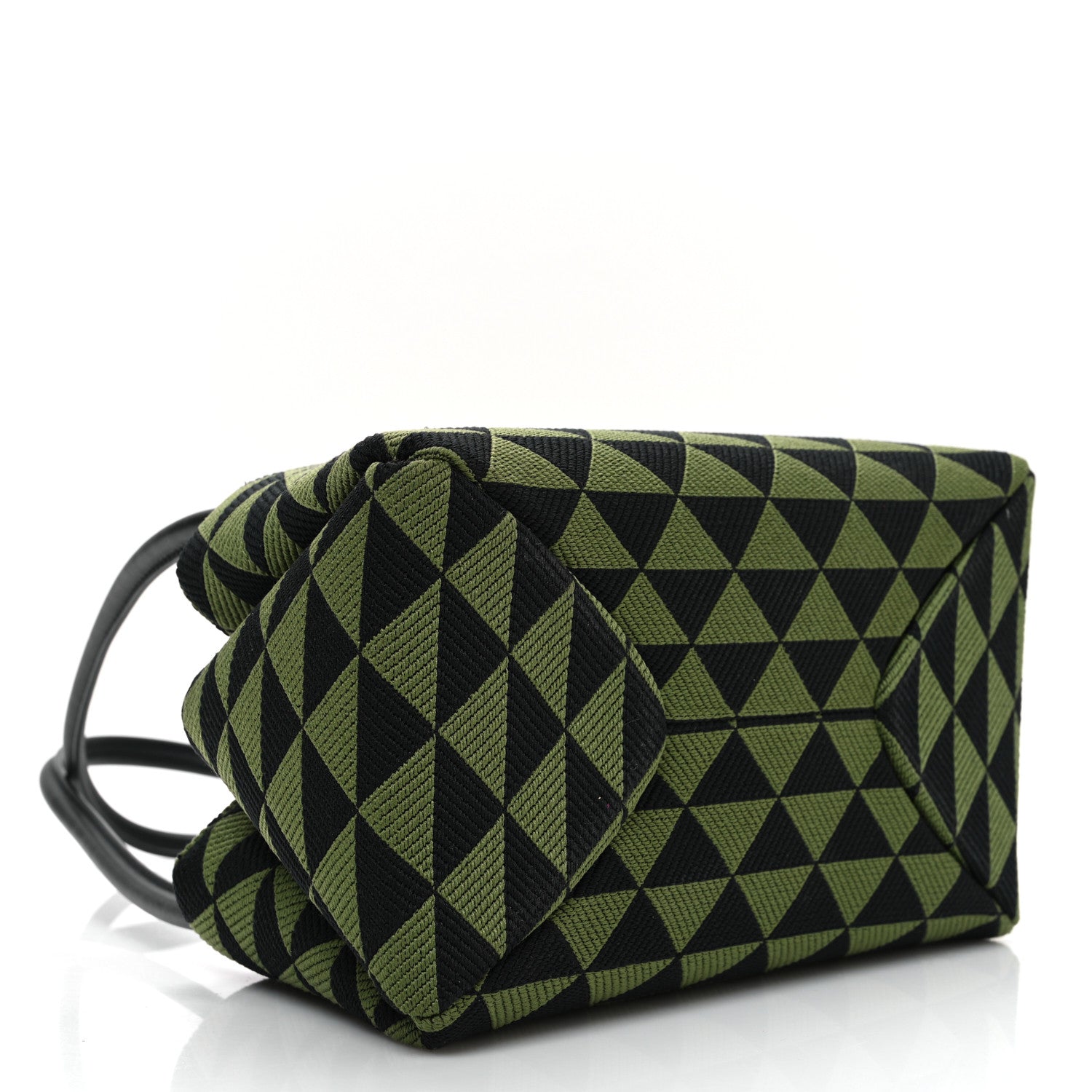 Prada Jacquard Triangolo Symbole Embroidered Small Shoulder Bag