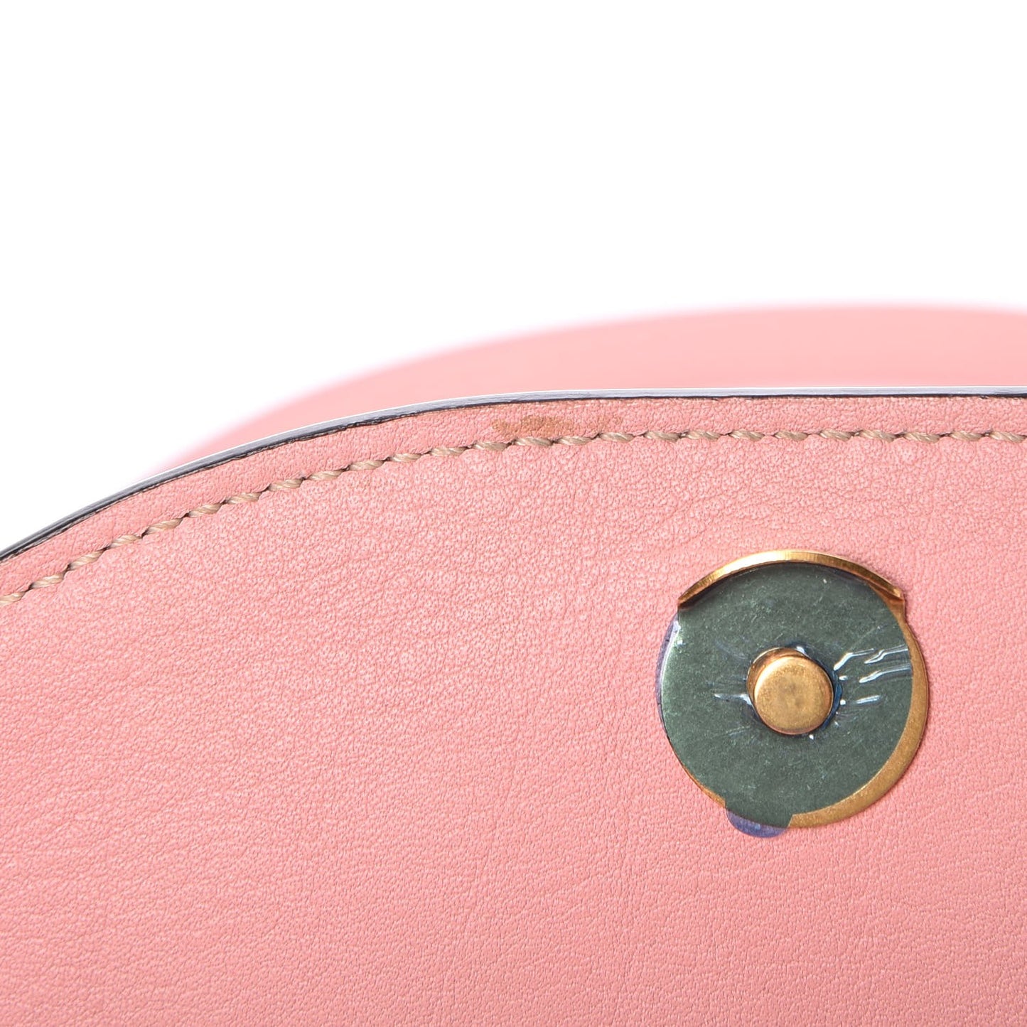 Calfskin Small Nile Bracelet Minaudiere Bag Washed Pink