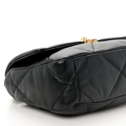 Chanel Lambskin Quilted Medium Chanel 19 Flap Black 9 of 10