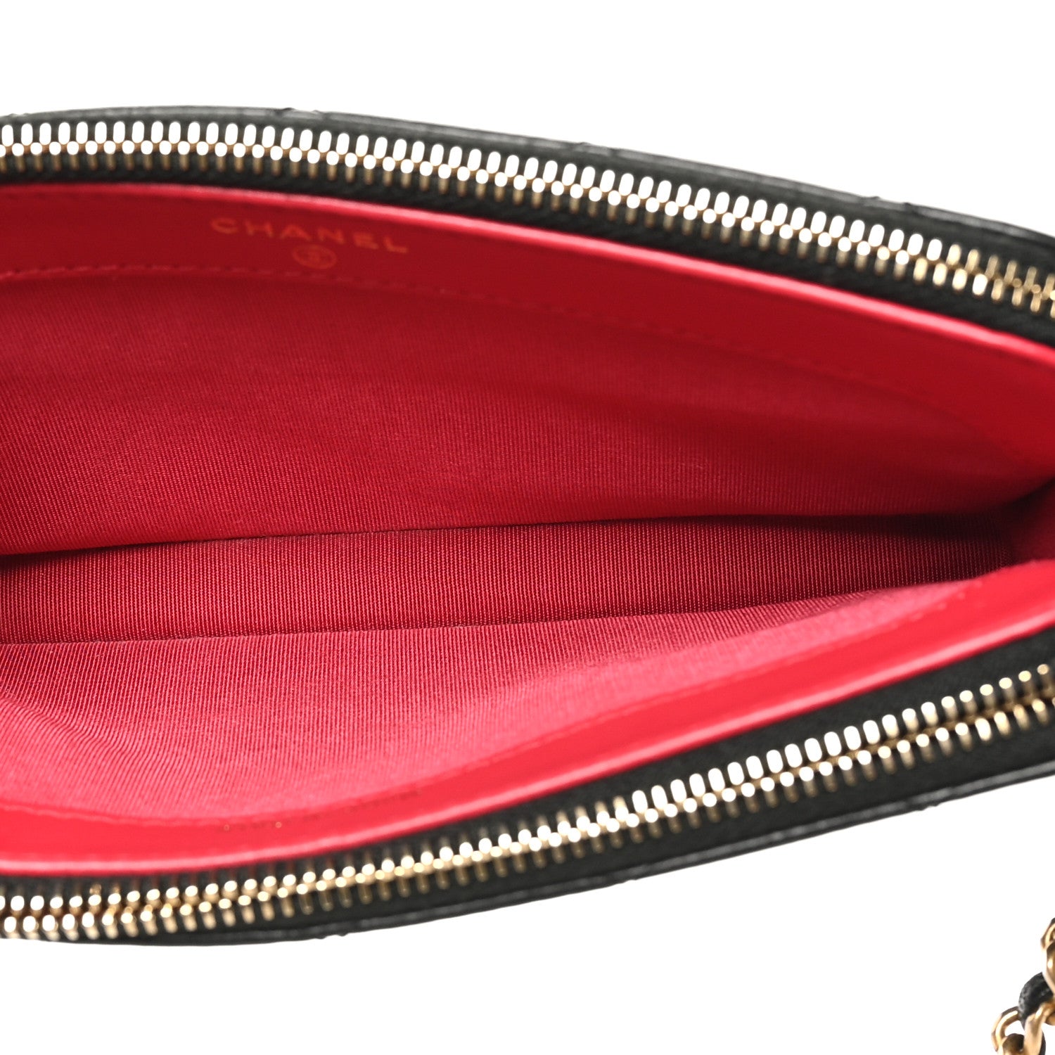 Chanel Lambskin Quilted Small Clutch With Chain Black 6 of 11