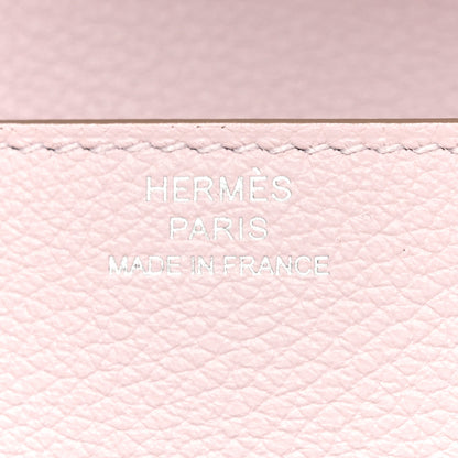Hermes Evercolor Bi-Color Roulis Slim Wallet Mauve Pale Rouge Sellier 7 of 9