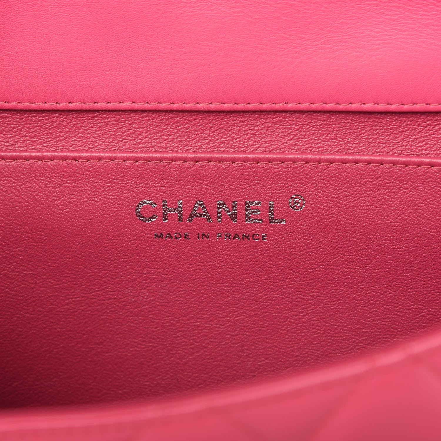 Chanel Patent Quilted Clutch With Chain Flap Fuchsia 8 of 10