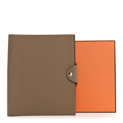 Hermes Togo Ulysse MM Agenda Cover Beige De Weimar 10 of 10