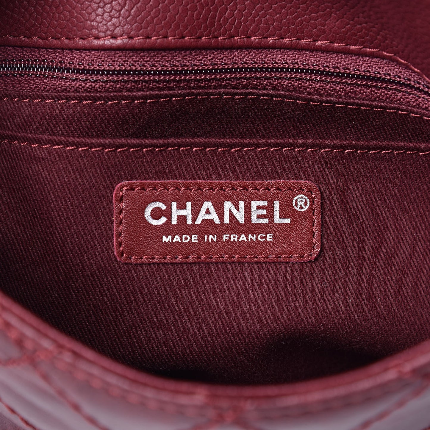 Caviar Aged Calfskin Medium Bubble Graphic Messenger Bag Dark Red