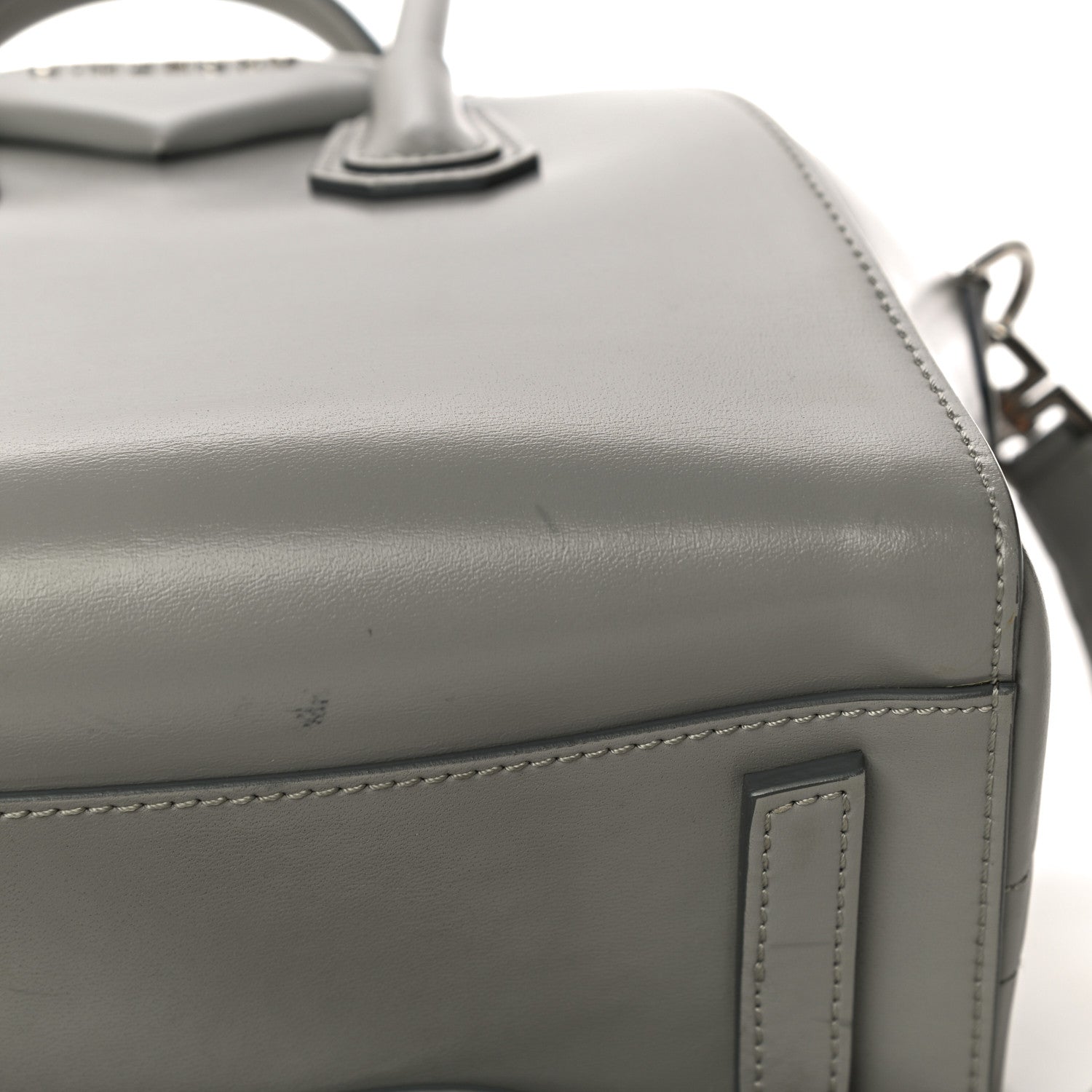 Givenchy Shiny Lord Calfskin Mini Antigona Pearl Grey 17 of 17