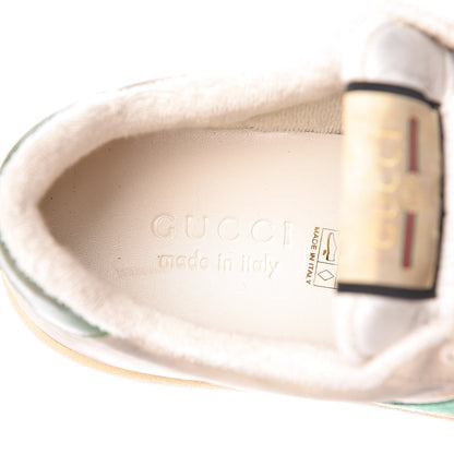 Gucci GG Monogram Nubuck Web Mens Screener Sneakers 8.5 New Sand Dusty Milk Vintage Green 8 of 9